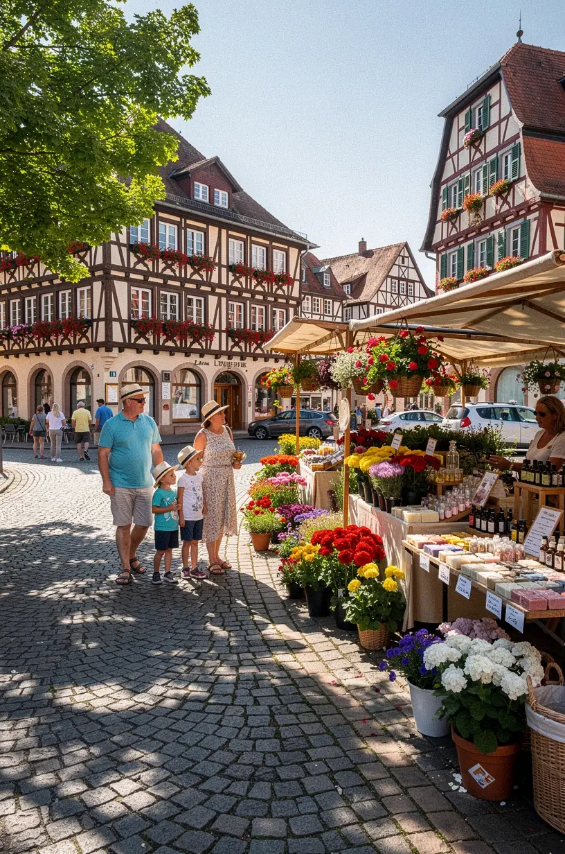 Übersicht über verschiedene Saunen und Dampfbäder in einem deutschen Kurort